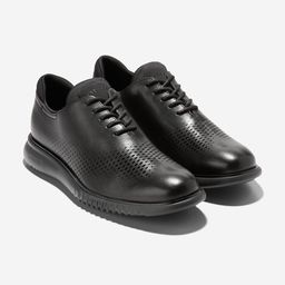 Cole Haan Men 2.ZEROGRAND LASER WINGTIP Black Oxford Shoes-image-74