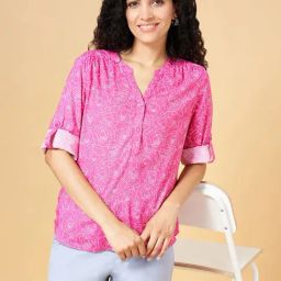 Honey by Pantaloons Pink Printed Top-image-59