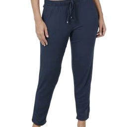 Enamor Navy Regular Fit Pants-picture-0