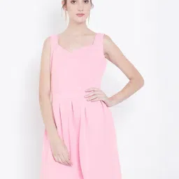DODO & MOA Pink Skater Dress-picture-38