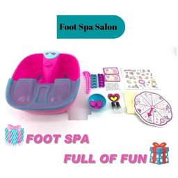 Sanjary  Foot Spa Salon Girls Creator With 15 Pcs Accessory -Color May Vary-14