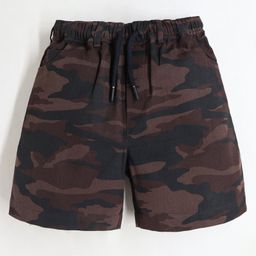 Cherry Crumble By Nitt Hyman Camouflage Printed Shorts -Multi Colour-image-49
