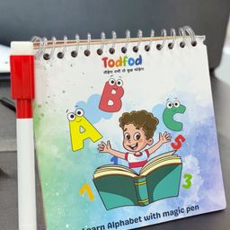 Rewritable English Alphabet Writing Practice Book with Erasable Pen Preschool Handwriting Practice Activity Tracing Learning Busy Book for Kids [Stationery] TodFod-18