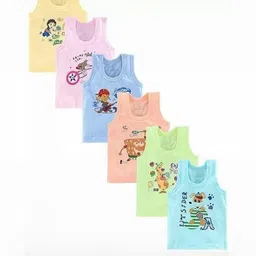 DESNUDA Boys Pack of 6 Cotton Vest-picture-27