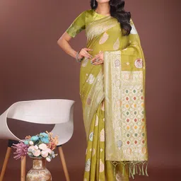 LeeliPeeri Designer Woven Design Zari Saree-image-71