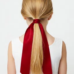 Mueras Girls Satin Silk Ponytail Holders-26