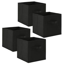 Kuber Industries Black 4 Pieces Drawer Organisers-53