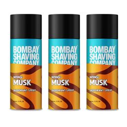 Bombay Shaving Company Men Set of 3 Intense Musk Long Lasting Deodorant Spray - 150ml each-0