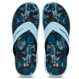 Under Armour Women's Ignite Pro Marbella Blue Flip Flops-image-31
