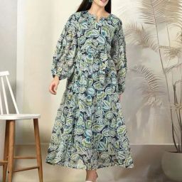 Melon By plusS Green Printed A-Line Dress-image-68