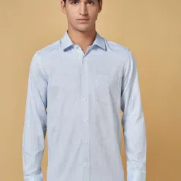 Byford by Pantaloons Light Blue Slim Fit Printed Shirt-picture-38