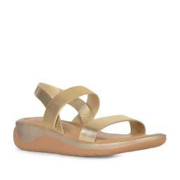 Hush Puppies by Bata Women's NOAH 2.0 Gold Sling Back Wedges-picture-16