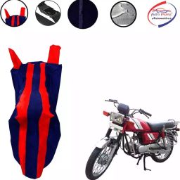Auto Pearl Waterproof Two Wheeler Cover For Hero SS (Red & Blue)-image-86