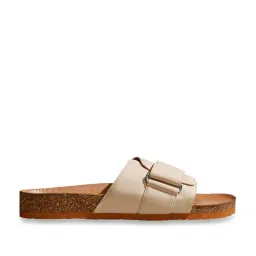 Neemans Men's Cork Beige Slides image 2