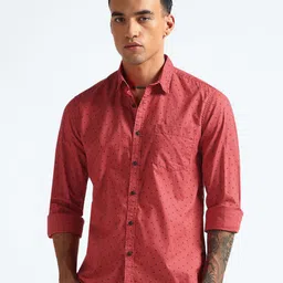 Flying Machine Men Micro Ditsy Printed Casual Shirt-image-98