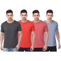 Color Capital Multicolored Regular Fit T-Shirt - Pack of 4-image-82