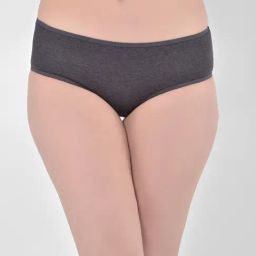Clovia Dark Grey Textured Hipster Panty-image-48