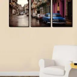 999store Multicolor Printed City Of Venice Paintings - Set of 3-42