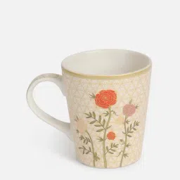 Fabindia Sahir Yellow & Orange Ceramic Coffee Mug (300 ml)-14