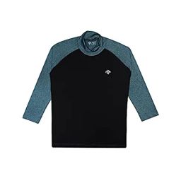 Chimprala Kids Black & Green Solid T-Shirt-image-48