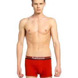 Van Heusen Sport Regular Fit Plush Back Elasticized Waistband Double Layer Gusset Solid Trunks-picture-0