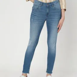 Vero Moda Blue Distressed Jeans-picture-40
