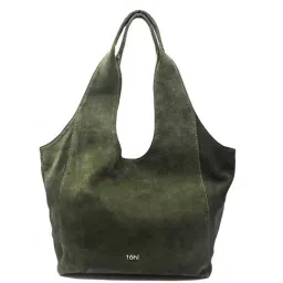 Tohl Green Solid Large Hobo Handbag-24