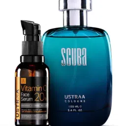 Ustraa Vitamin C Face Serum & Scuba Cologne Perfume-image-7