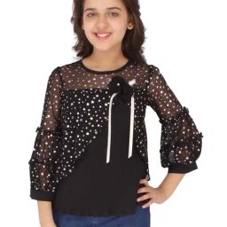 Cutecumber Kids Black Printed Top-image-45