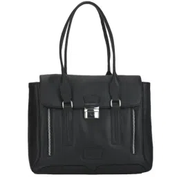 Woodland Black Solid Medium Shoulder Bag-11