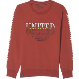 Monte Carlo Kids Rust Printed Full Sleeves Sweatshirt-image-96