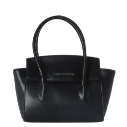 Van Heusen Black Solid Medium Handbag-image-17