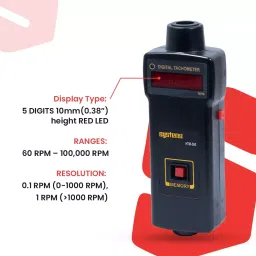 Systems Tech HTM 560 Non Contact & TM 802 Digital Panel Mount Tachometer with Magnetic Pick-up Sensor image 5