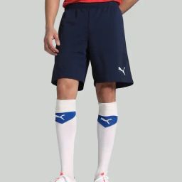Puma Peacock Blue Regular Fit Sports Shorts-image-107