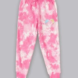 Kidsville Pink Printed Barbie Joggers-image-25