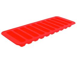 HAZEL Red Silicone Square Shape Cake Mould With Chocolate Bar Ice Cube (0.05 L) image 3