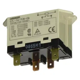 OMRON ELECTRONIC COMPONENTS POWER RELAY, SPDT, 120VAC, 30A, PANEL, G7L-1A-TUB-CB-AC100/120-26