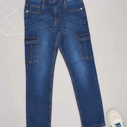 Pantaloons Junior Boys Estate Blue Solid Jeans-image-17