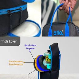 ALLO Insulated Blue Reusable Multipurpose Lunch Bag for Lunch Box with Triple Padding image 5