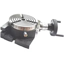 A.D INTERNATIONAL Rotary Table Size 4 inch (100 mm) for Milling Machines Cutting and Indexing at Equal Axis, 2Y-CFDT-7L3C-41