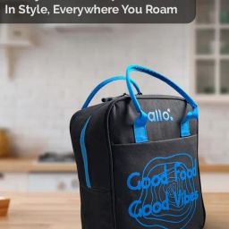 ALLO Insulated Blue Reusable Multipurpose Lunch Bag for Lunch Box with Triple Padding-0