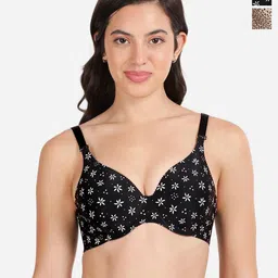 shyaway Pack Of 2 Floral Printed Lightly Padded Medium Coverage Bra- All Day Comfort-picture-51