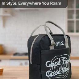 ALLO Insulated Black Reusable Multipurpose Lunch Bag for Lunch Box with Triple Padding-18