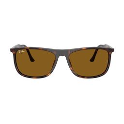 Ray-Ban Core Brown Rectangular Polarized Unisex Sunglasses image 2