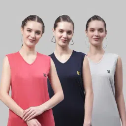 Vimal Jonney Multicolor Cotton T-Shirt - Pack of 3-9