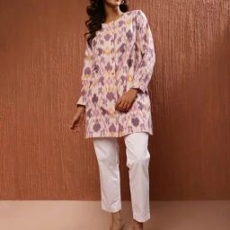 Fabindia Purple Cotton Printed Tunic-picture-16