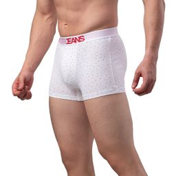 UnderJeans by Spykar White Printed Trunks image 3
