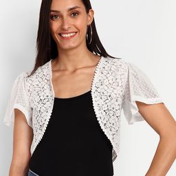 Espresso Women Front Open Shrug-1