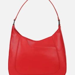 Van Heusen Red PU Solid Hobo Handbag-image-45
