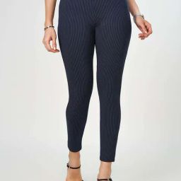 Annabelle by Pantaloons Navy Striped Treggings-image-40